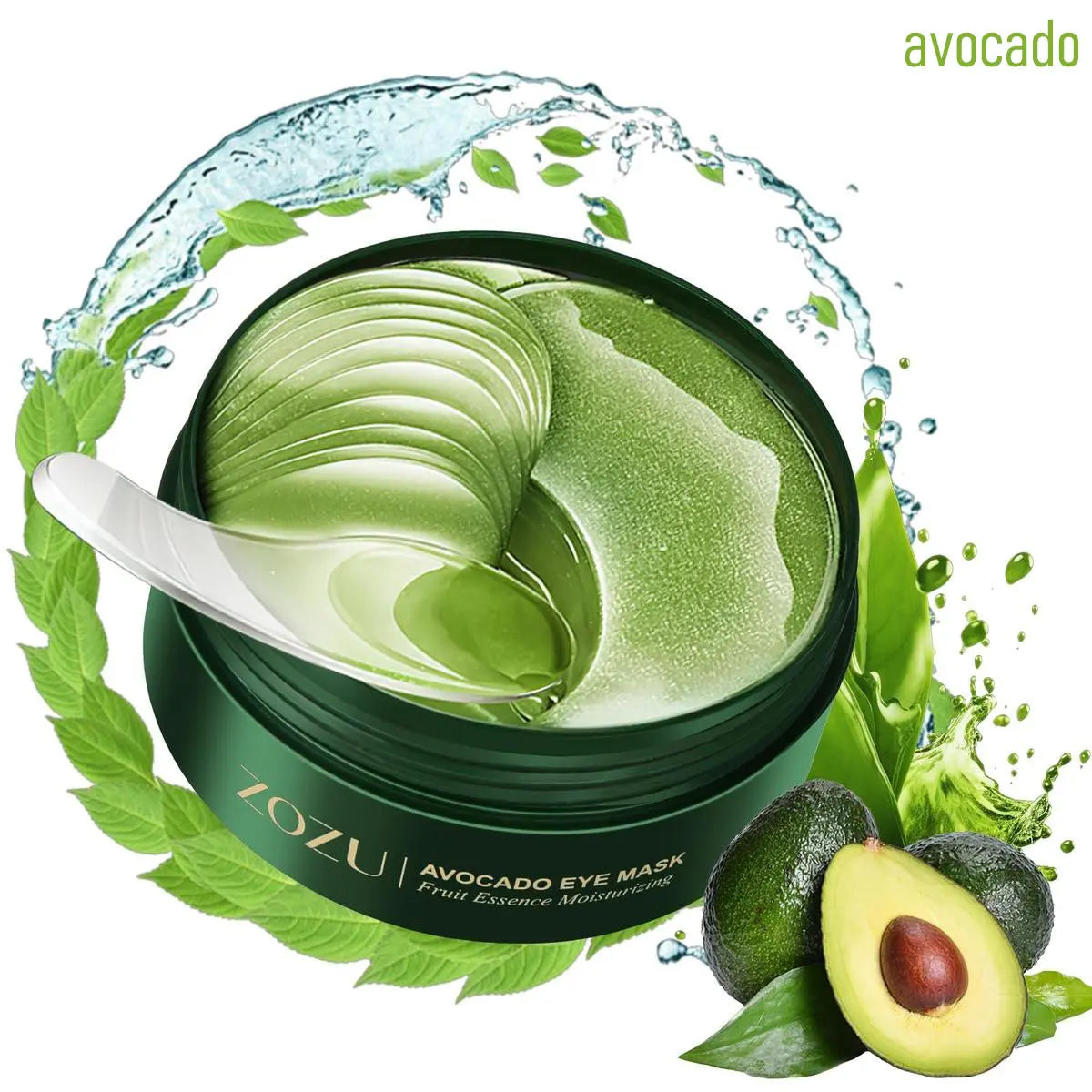 Avocado & Gold Eye Mask Duo - Alternate Day and Night Use Eye Mask – Reduces Periocular Fine Lines & Eye Bag Care, Fades Dark Circles - Hydrating Moisturizing Skincare Product