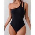 Women'S Swim Beach One Shoulder Hollow Out One-Piece Swimsuit Beachwear Bathing Suit