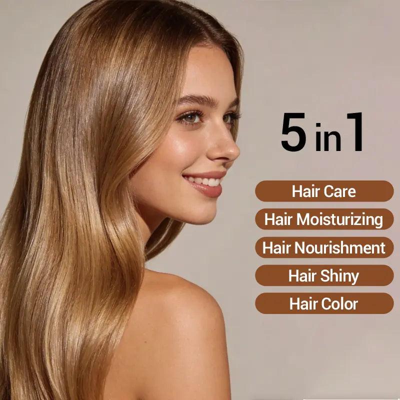 ALVP 2026 Shampoo 5 in 1 Herbal Wine Red Color Shampoo for Women & Men Covers 100% Grays Long Lasting Nourishes Scalp