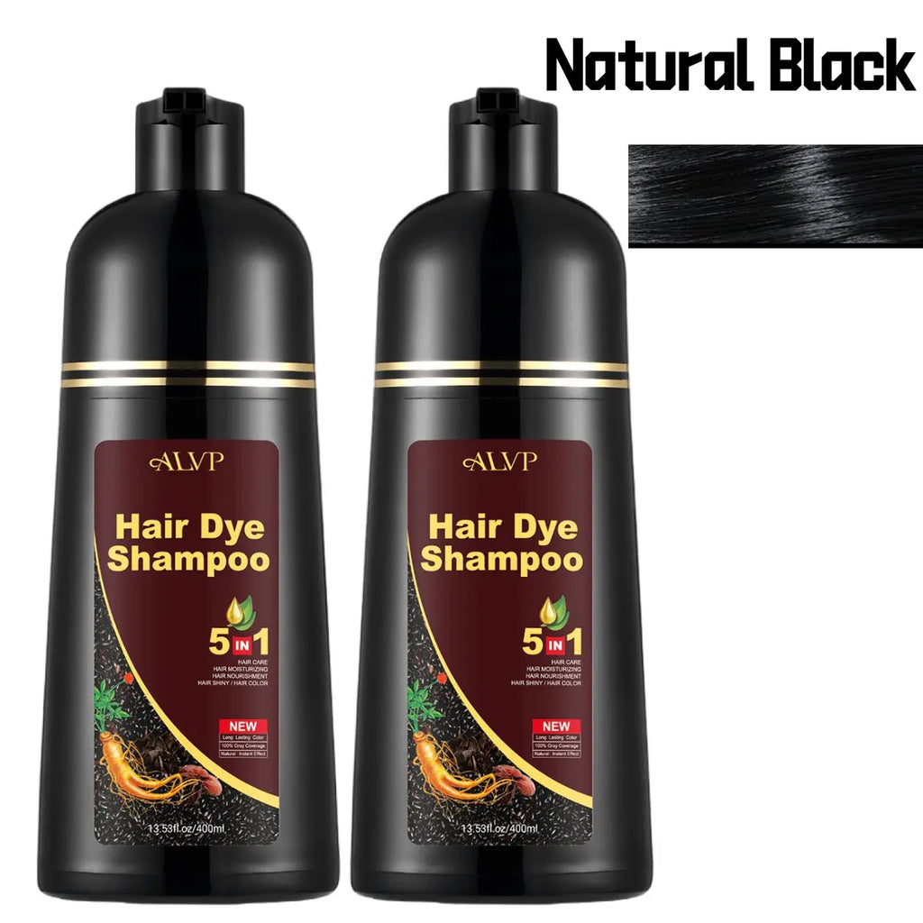 ALVP 2026 Shampoo 5 in 1 Herbal Wine Red Color Shampoo for Women & Men Covers 100% Grays Long Lasting Nourishes Scalp