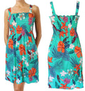 Summer Sundress for Women Hawaiian Beach Cover up Sleeveless Smocked Dress