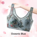 Everday Ice Silk Lace Cooling Comfort Bra Women Push up Seamless Lace Underwear Top Bralette Large Size Brasier No Underwire
