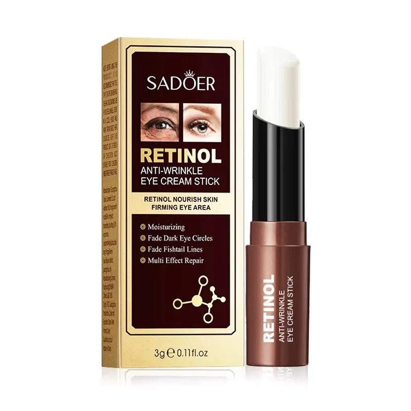 Retinol Eye Cream Stick anti Dark Circles under the Eyes Moisturizing Firming Eyes Cream Eye Skin Care Products
