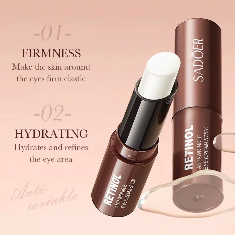 Retinol Eye Cream Stick anti Dark Circles under the Eyes Moisturizing Firming Eyes Cream Eye Skin Care Products