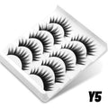 Manga Lashes Natural Look False Eyelashes Anime Lashes Cat Eye Lashes Mink Wispy Fluffy Spiky 3D Volume Eyelashes Makeup Tools