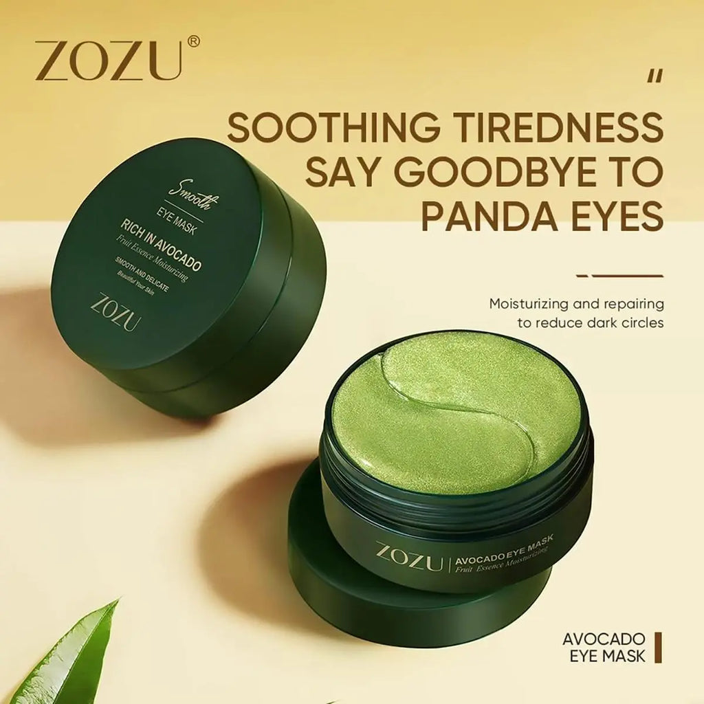 Avocado & Gold Eye Mask Duo - Alternate Day and Night Use Eye Mask – Reduces Periocular Fine Lines & Eye Bag Care, Fades Dark Circles - Hydrating Moisturizing Skincare Product
